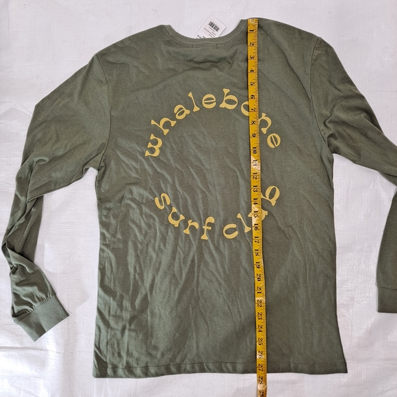 Whalebone Surf Club Logo Green Long Sleeve T-shirt NWT - Picture 4 of 6